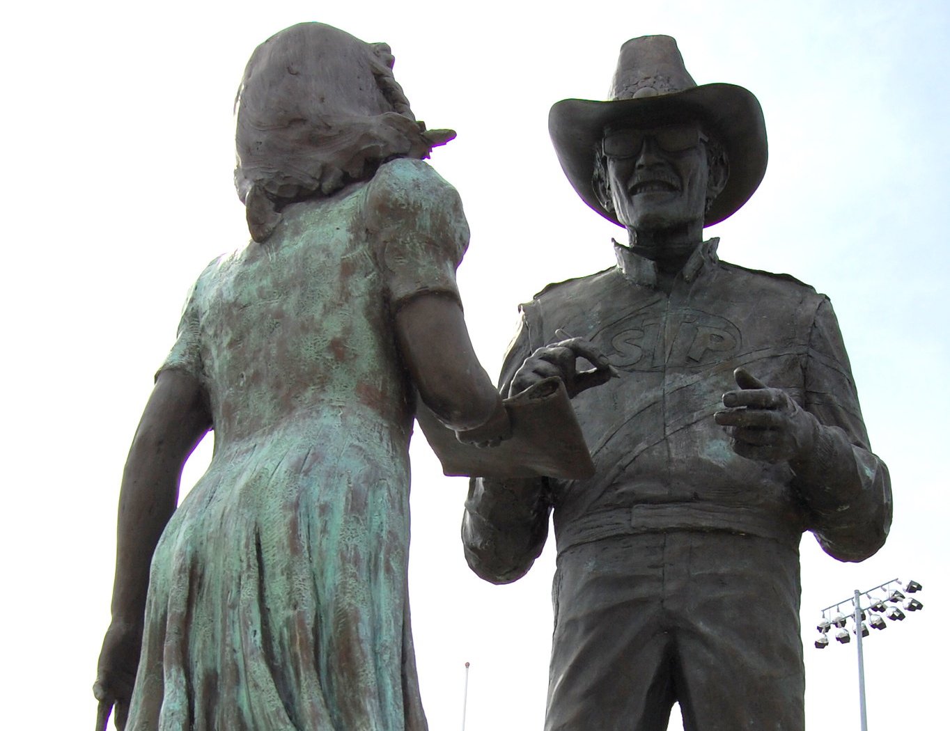 A Richard Petty statue