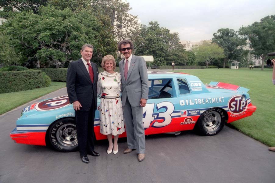Ronald Reagan with Richard Petty