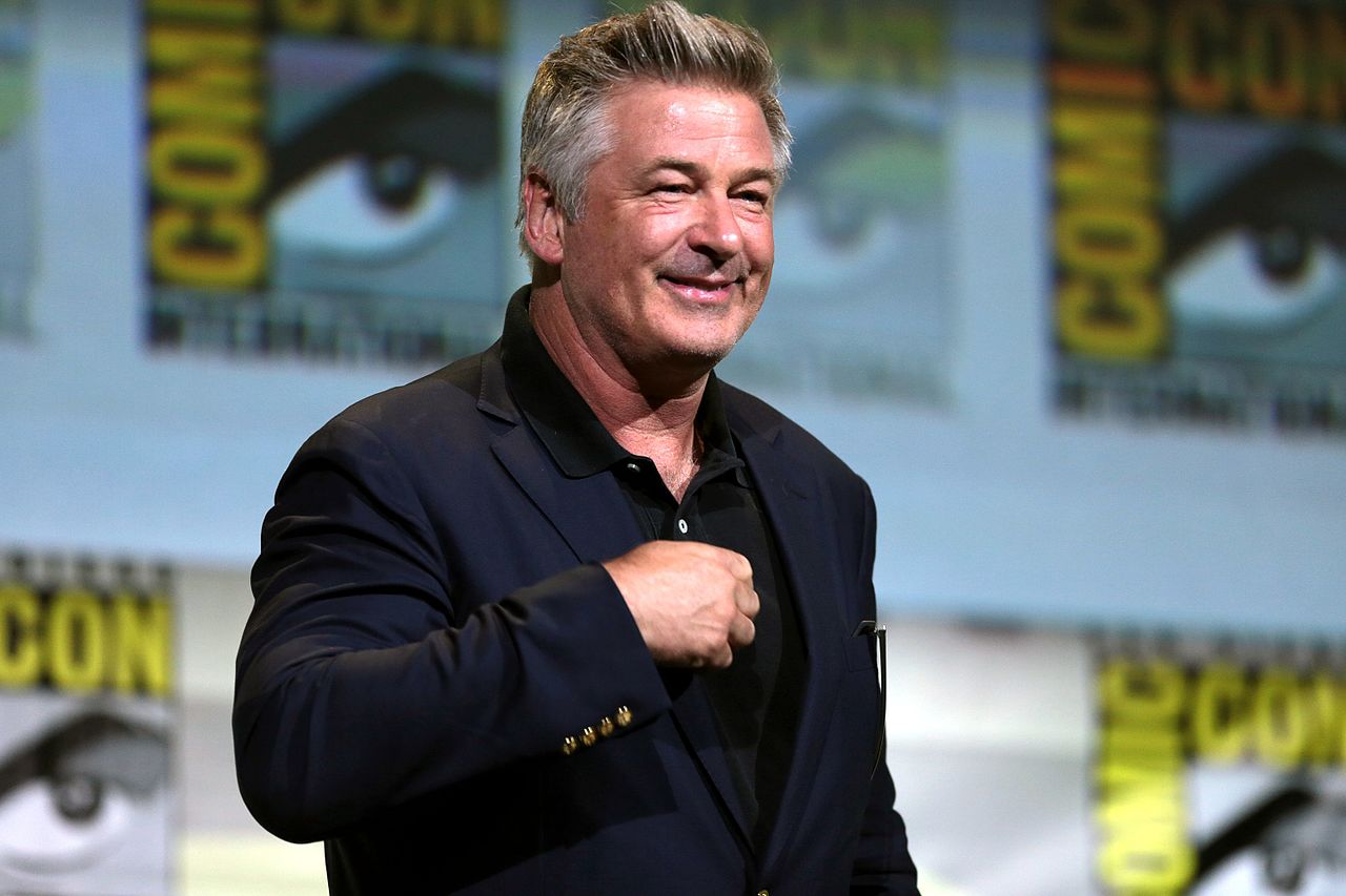 Alec Baldwin speaking at the 2016 San Diego Comic Con International