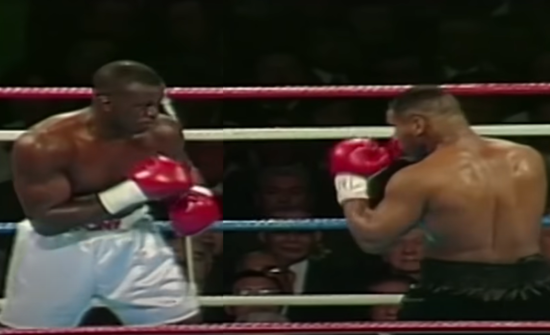 Screenshot from the box fight - Buster Douglas Vs Mike Tyson (1990)