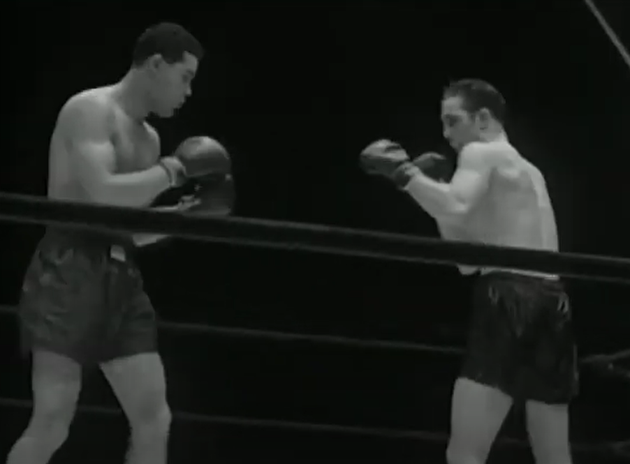 Screenshot from the box fight - Joe Louis Vs Billy Conn I (1941)