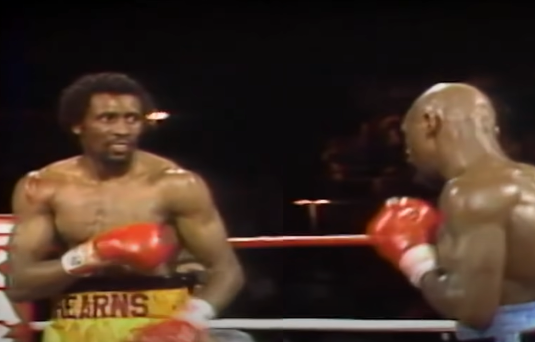Screenshot from the box fight - Marvelous Marvin Hagler Vs Thomas Hearns (1985)