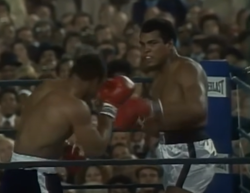 Screenshot from the box fight - Muhammad Ali Vs Ken Norton III (1976)