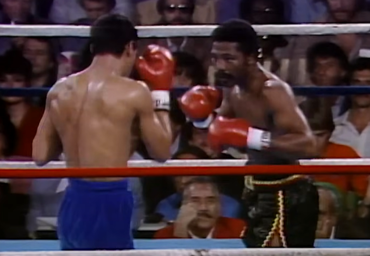 Screenshot from the box fight - Aaron Pryor Vs Alexis Arguello (1982)