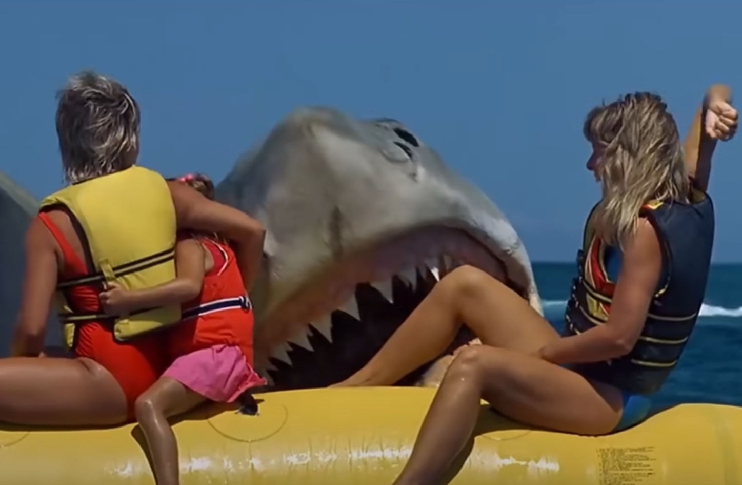 Screenshot of shark attack from - Jaws: The Revenge (1987)