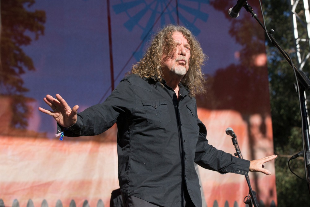Robert Plant of Led Zeppelin performs at Hardly Strictly Bluegrass in Golden Gate Park. - 2019