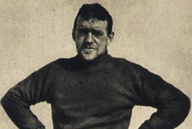 Sir Ernest Shackleton in explorer's attire