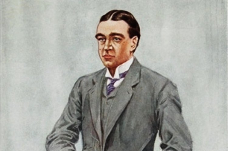 Caricature of Ernest Shackleton - The South Pole