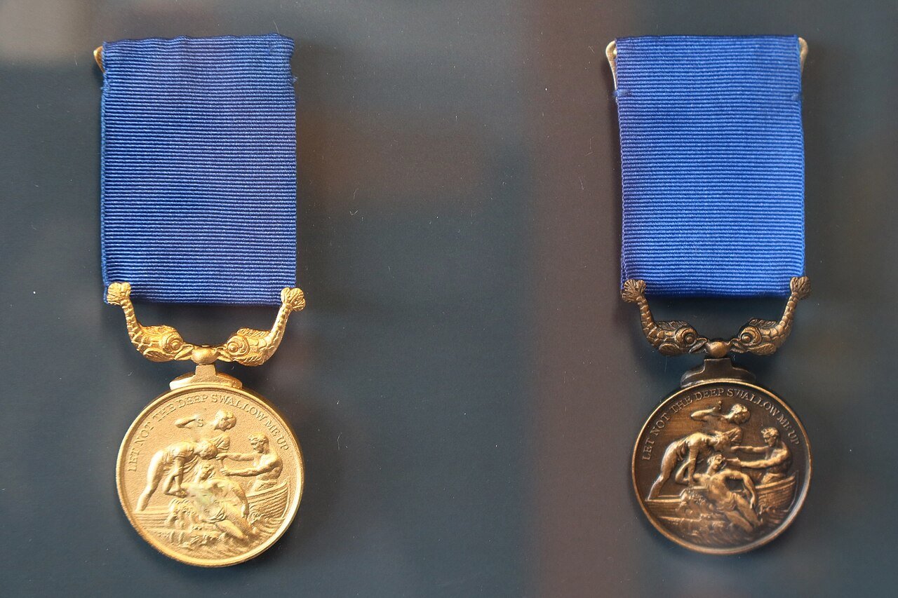 Penlee RNLI gold and bronze medals