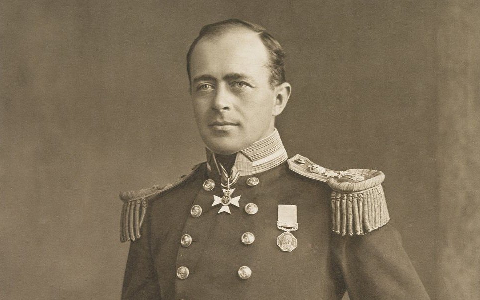 Robert Falcon Scott wearing a uniform