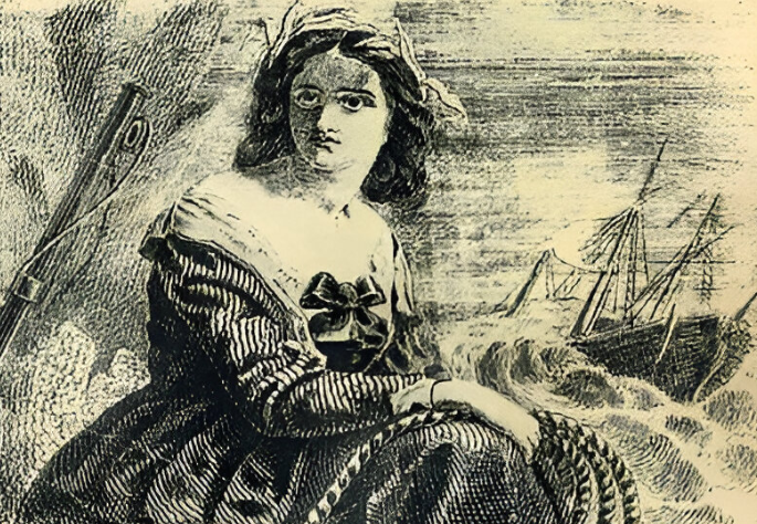 GRACE DARLING Clipper ship sailing card