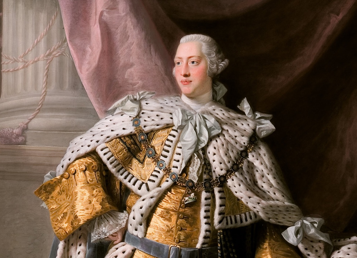 King George III in coronation robes - circa 1765