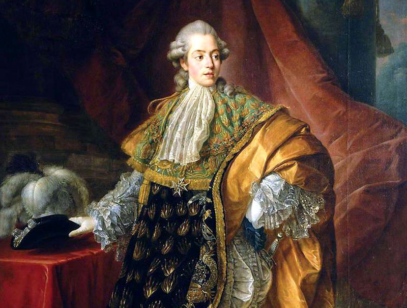 Portrait painting of Philippe of France, Count of Artois.