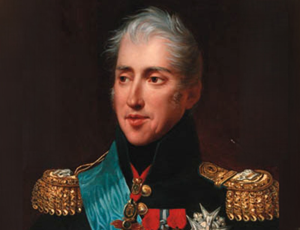 Portrait of Charles X, head and shoulders, in military uniform - 1825