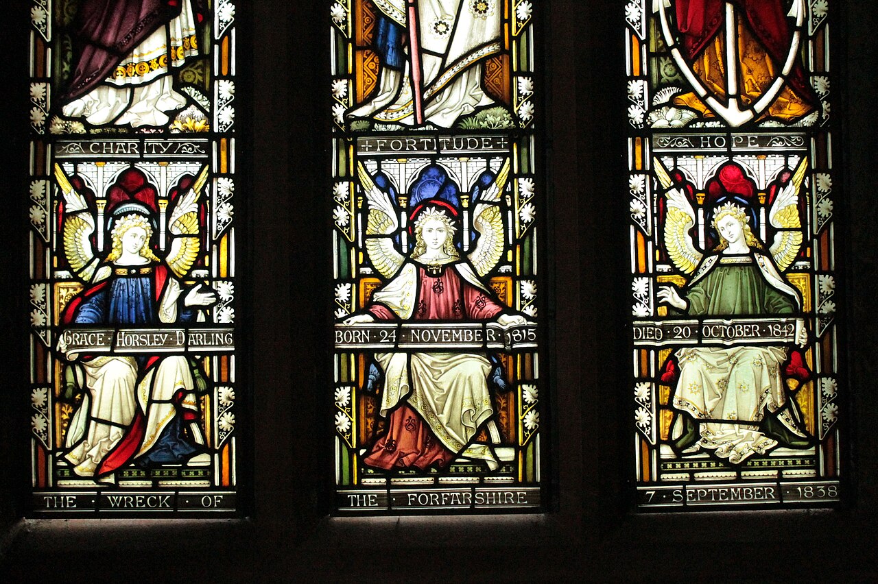 Memorial Window To Grace Darling at St Aidan's Church