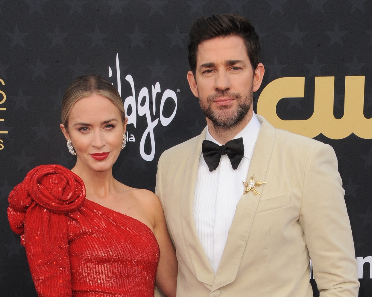 Emily Blunt and John Krasinski at the 29th Annual Critics' Choice Awards held at the Barker Hangar in Santa Monica, USA on January 14, 2024.
