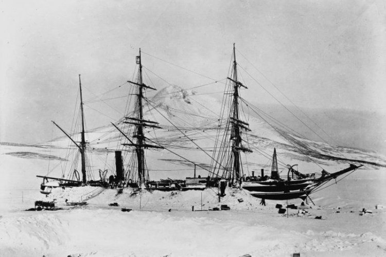The ship Discovery, Antarctica