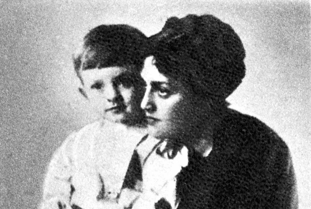 Photograph of Orson Welles with his mother, Beatrice Ives Welles