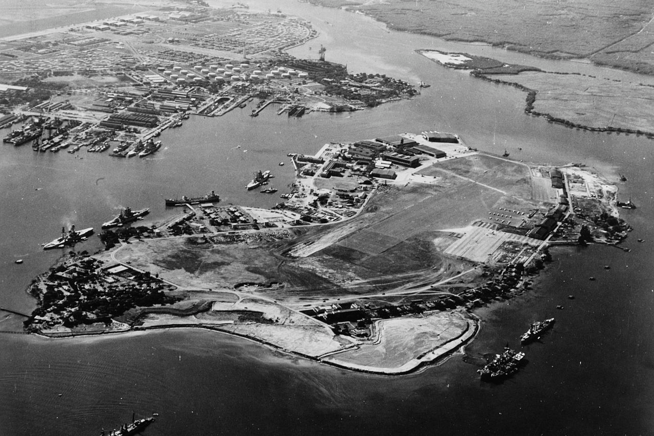 View of Pearl Harbor, Territory of Hawaii