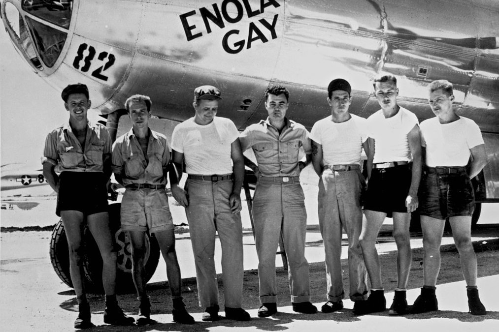 The Enola Gay crew that dropped the 