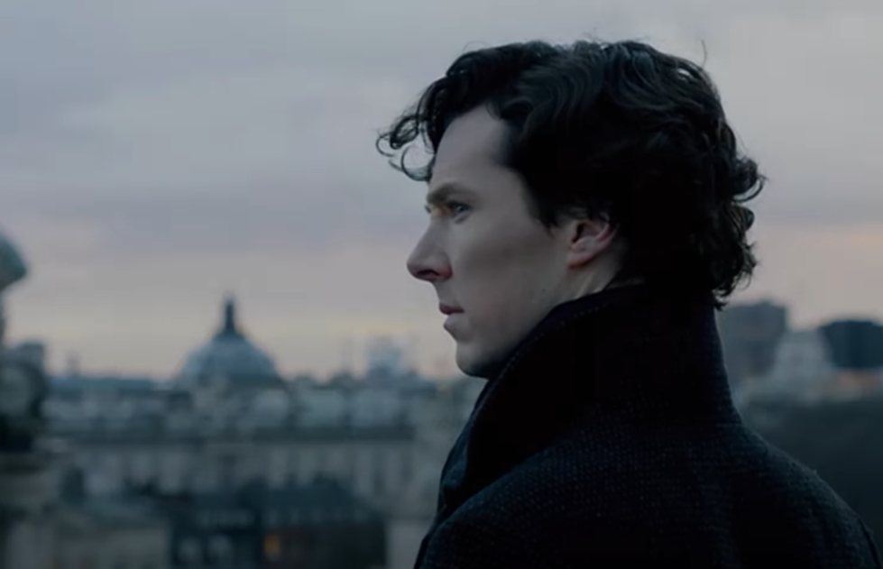 A visually captivating still taken from a pivotal moment in the television series Sherlock (2010-2017)