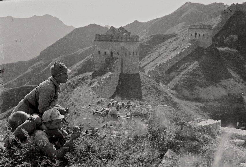 Eighth Route Army Fighting On Futuyu Great Wall, 1938