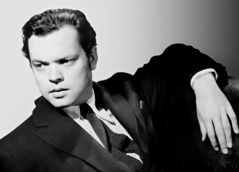 Photograph of Orson Welles in a suit