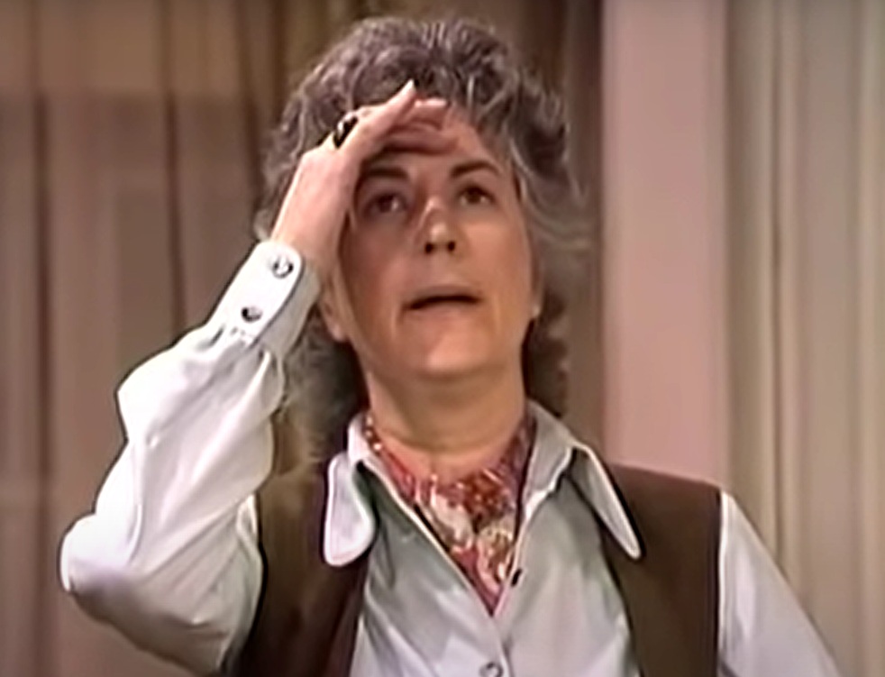 A visually captivating still taken from a pivotal moment in the television sitcom Maude (1972-1978)
