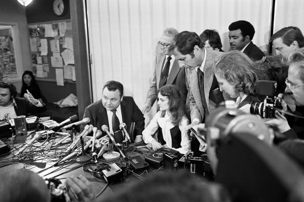Patricia Hearst's press conference upon her release