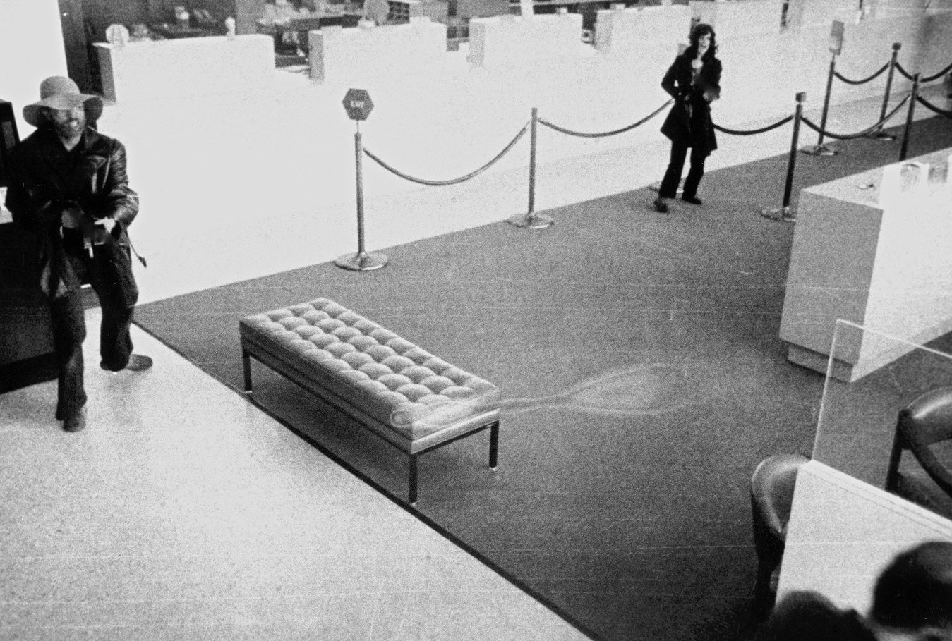 Patty Hearst at the Hibernia bank, San Francisco