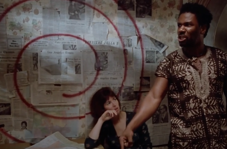 A screenshot from the movie Patty Hearst