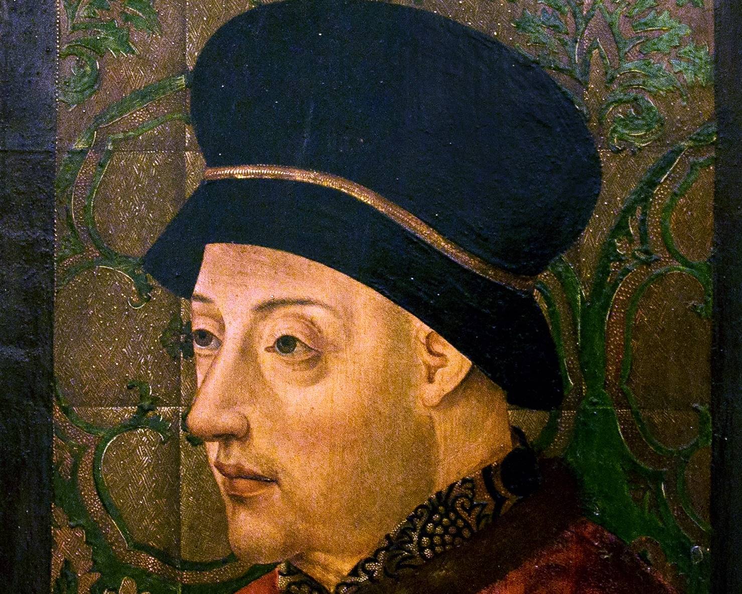 Portrait of King John I of Portugal (1357-1433) in brown outfit