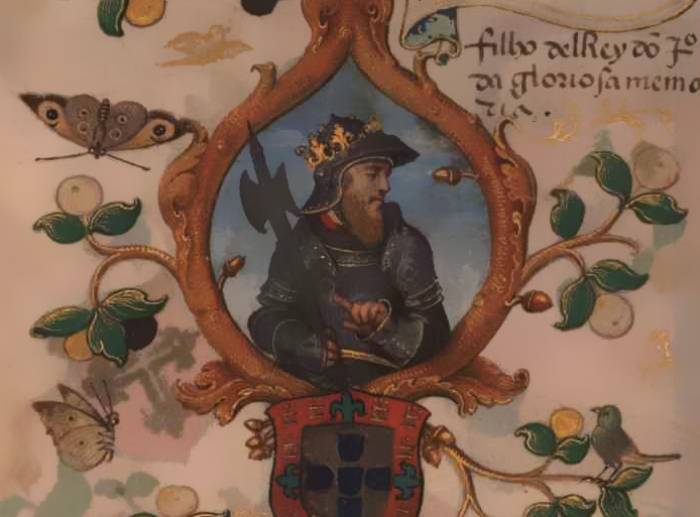 King Edward I of Portugal (1391-1438) in a 1534 miniature