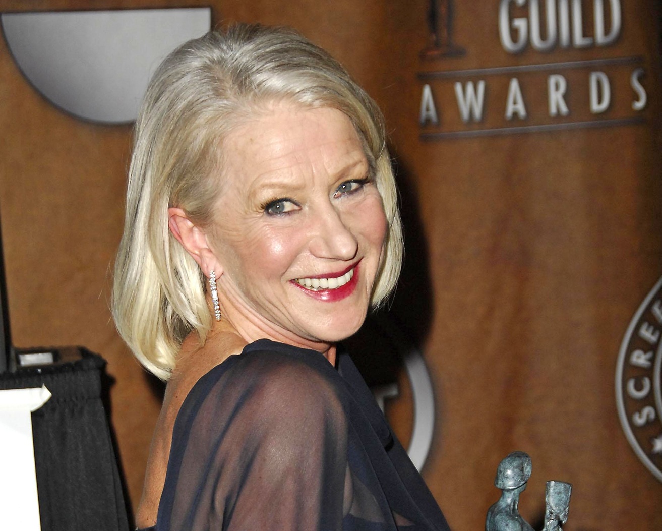 Helen Mirren in the press room for SAG 13th Annual Screen Actors Guild Awards