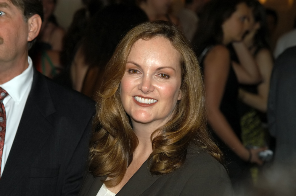 Portrait of Patty Hearst at an event