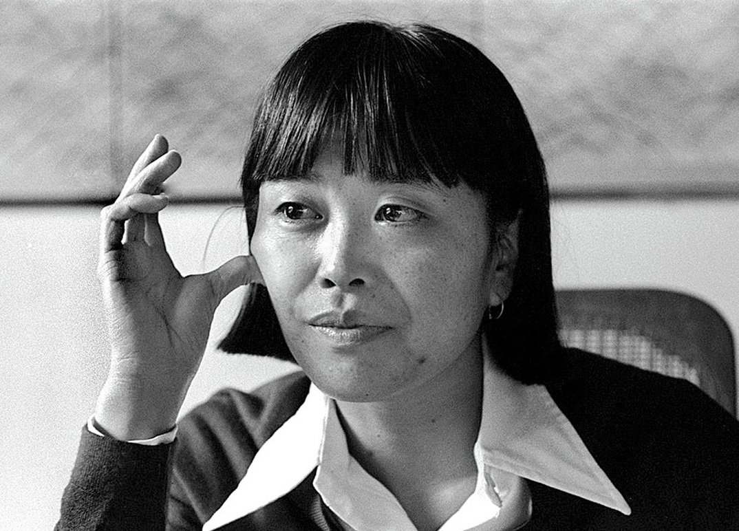American painter Wendy Yoshimura in 1976
