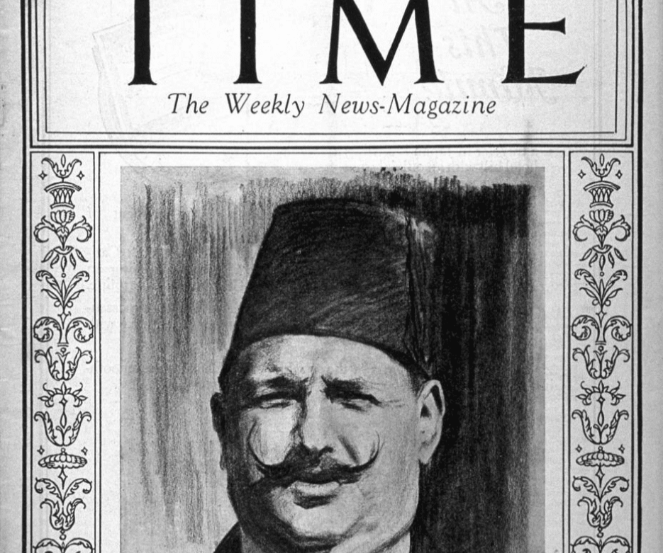 Fuad I on Time Magazine 1923