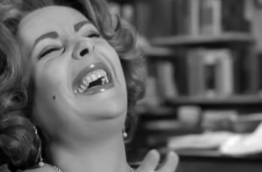 Closeup shot of a woman laughing