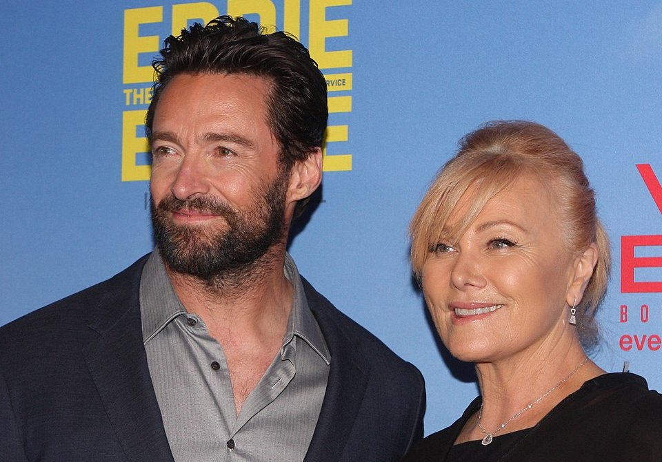 Hugh Jackman and Deborra-Lee Furness at the Eddie The Eagle Australian Premiere
