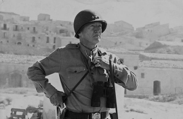 George S. Patton wearing a uniform