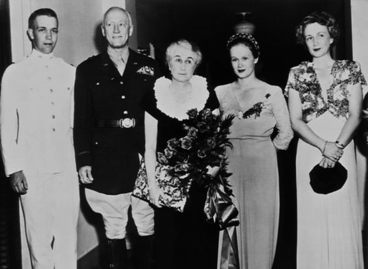 George Smith Patton with wife & 3 children