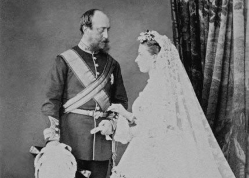 Prince Christian And Princess Helena At Her Wedding
