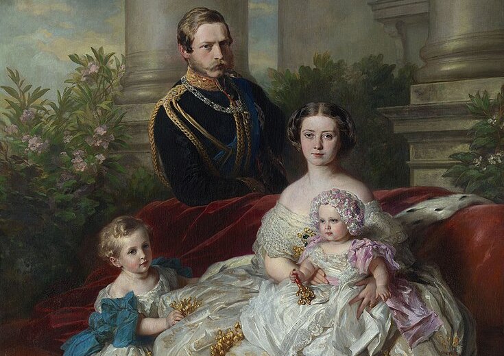 Prince Frederick William of Prussia with his wife Victoria