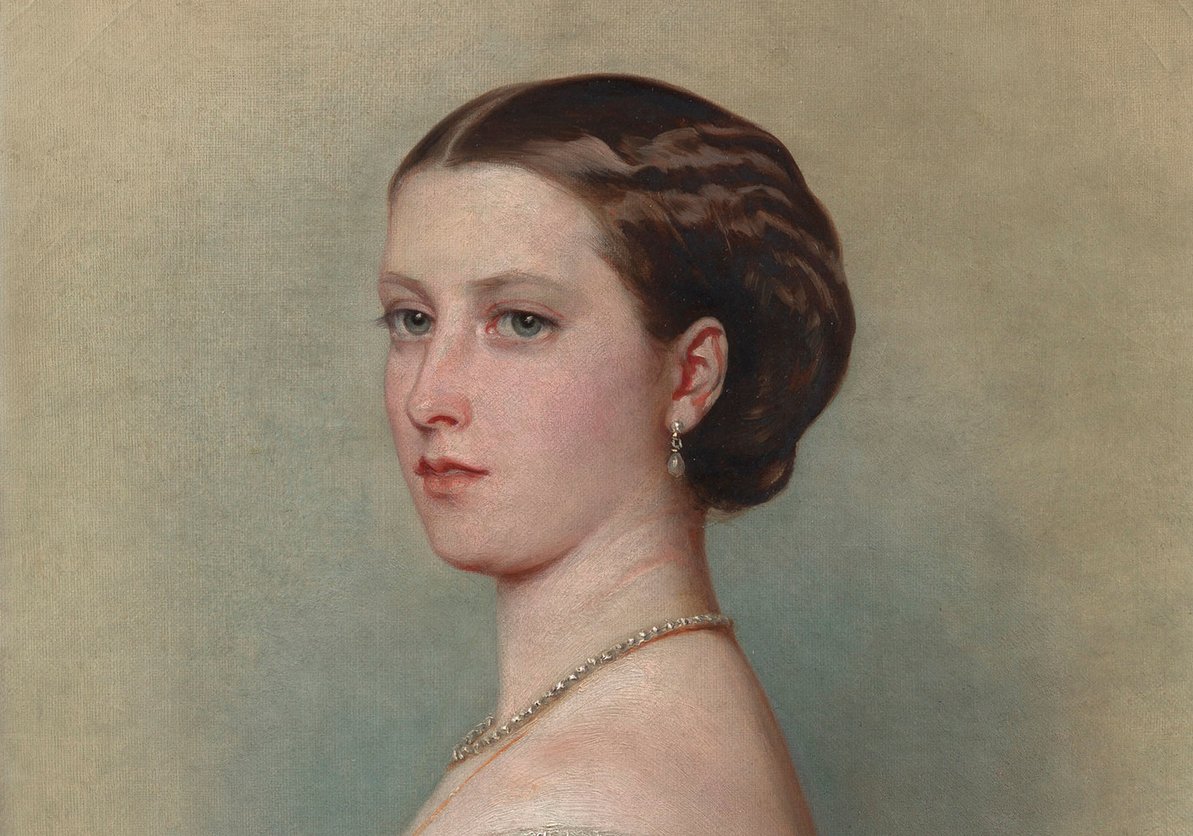 A painting of Princess Helena facing left
