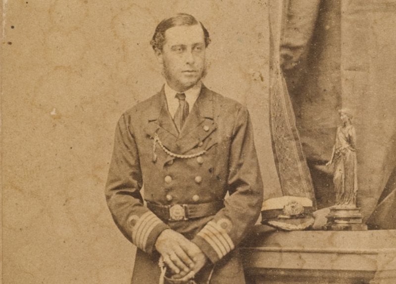 Alfred Ernest Albert in captain's uniform of the Royal Navy