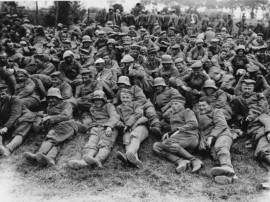 German Prisoners Taken In The New Advance 