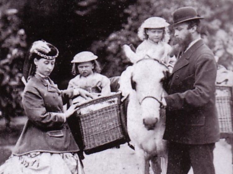 Princess Alice With Her Husband, Prince Louis Of Hesse