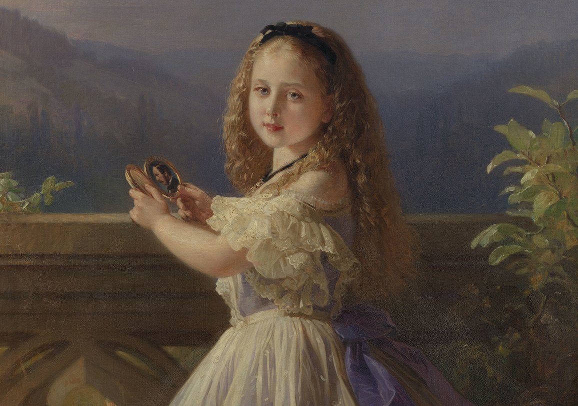 A painting of Princess Beatrice when a child