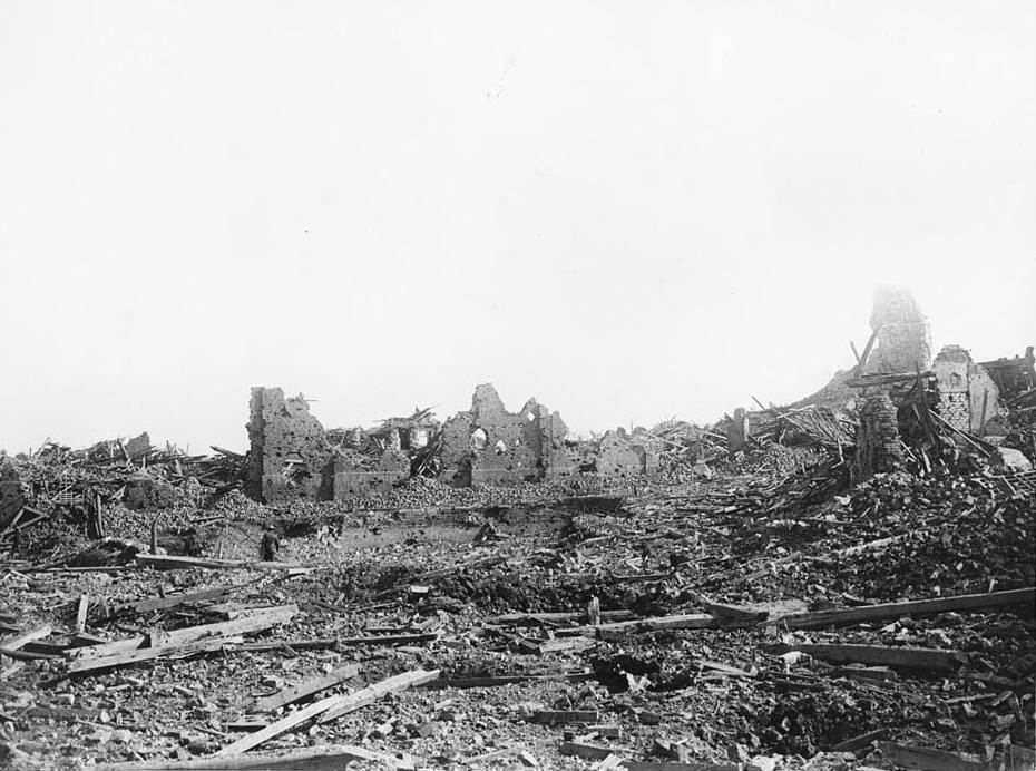 Ruined Church At Courcelette 