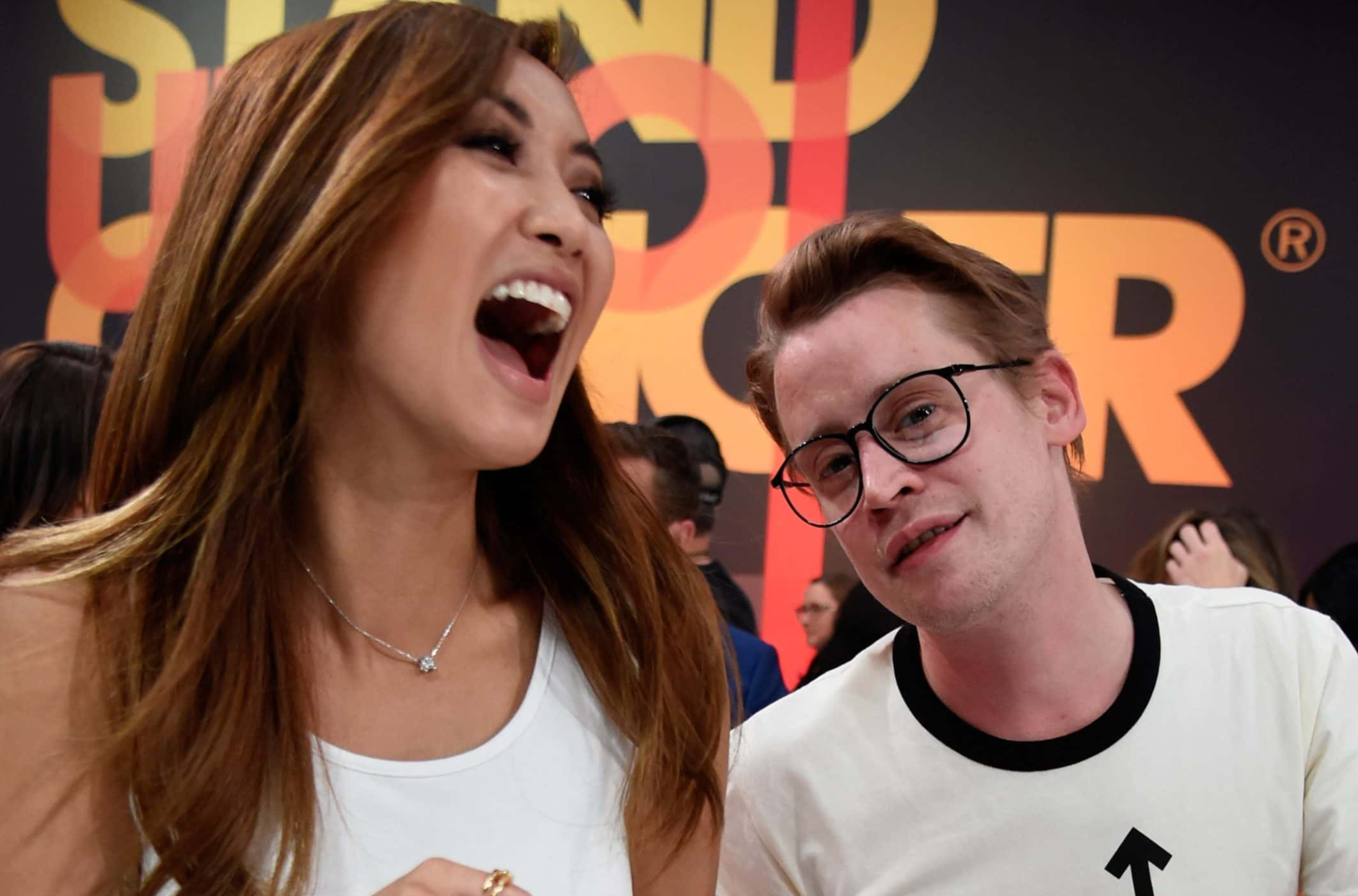Brenda Song (L) and Macaulay Culkin attend the sixth biennial Stand Up To Cancer